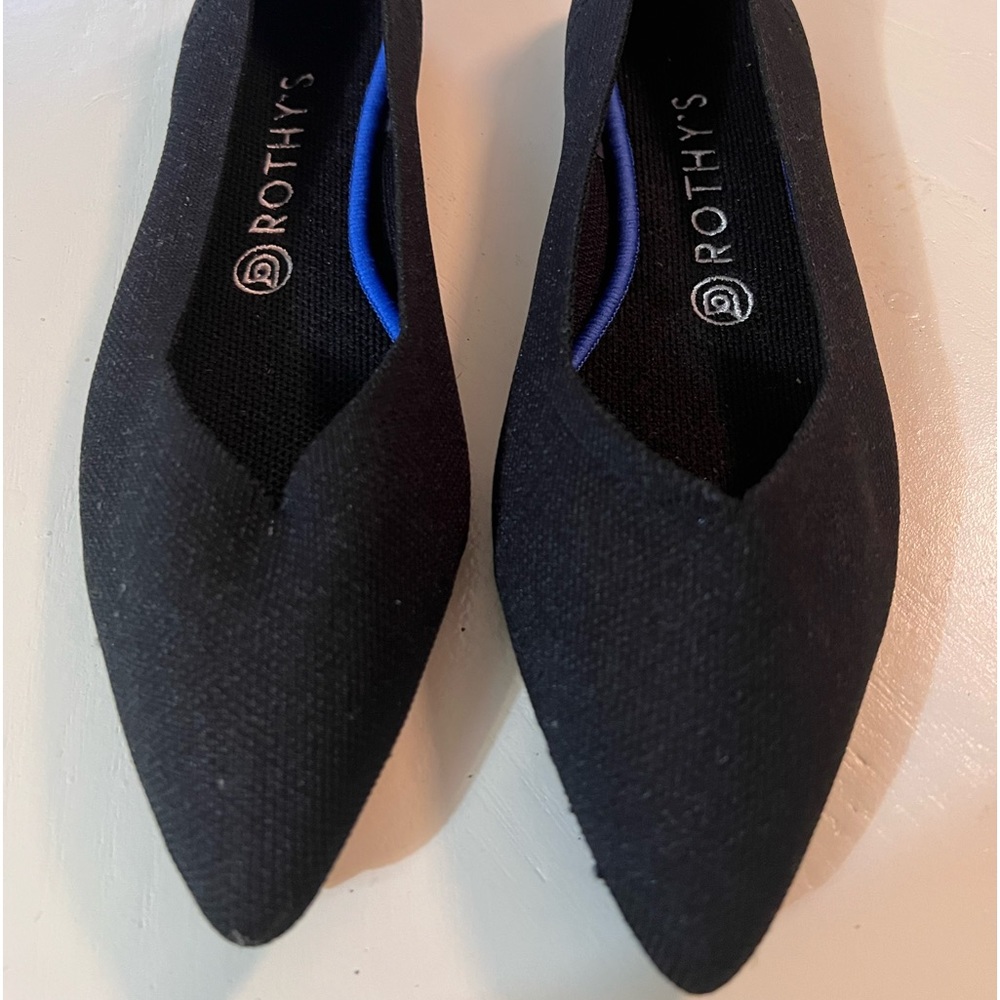 NWOT - never worn, Rothy’s black flats